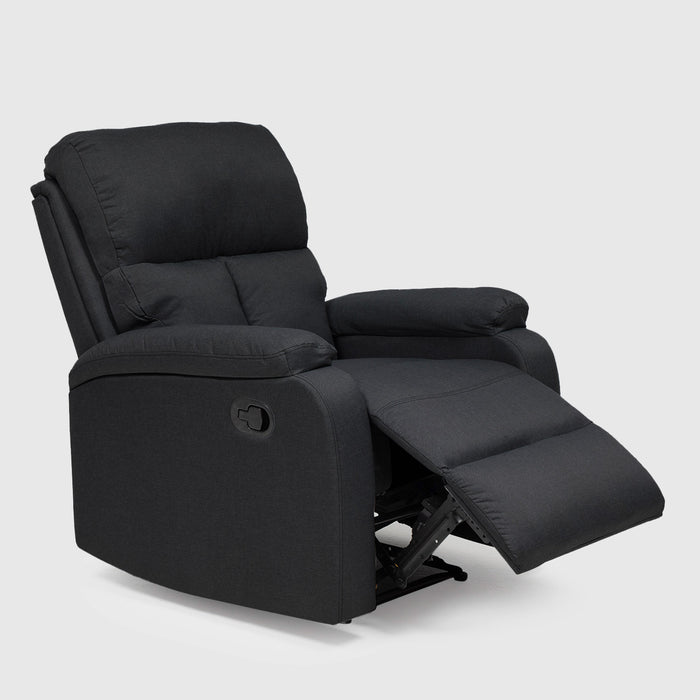 Sillón Lino Negro - Reclinable Moderno Matheus
