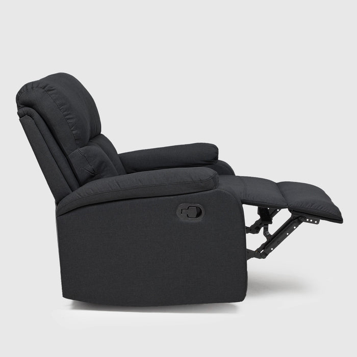 Sillón Lino Negro - Reclinable Moderno Matheus