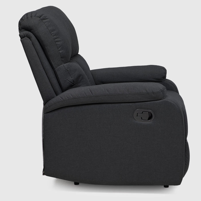 Sillón Lino Negro - Reclinable Moderno Matheus