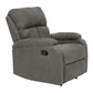 Berger Reclinable Moderno Matheus + Mesa Lateral Moderna Mármol Blanca