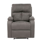 Berger Reclinable Moderno Matheus + Mesa Lateral Moderna Mármol Blanca