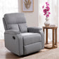Living Reclinable 3 Cuerpos - Matheus Gris 1 Sofá 3 Cuerpos + 2 Bergers