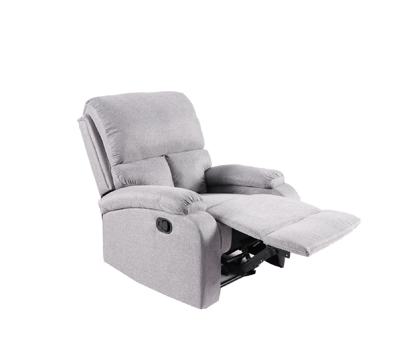 Berger Reclinable Moderno de Lino Gris Matheus