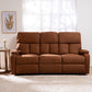 Living Reclinable 3 Cuerpos - Matheus Café 1 Sofá 3 Cuerpos + 2 Bergers