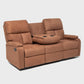 Living Reclinable 3 Cuerpos - Matheus Café 1 Sofá 3 Cuerpos + 2 Bergers