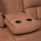Living Reclinable 3 Cuerpos - Matheus Café 1 Sofá 3 Cuerpos + 2 Bergers
