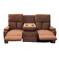 Living Reclinable 3 Cuerpos - Matheus Café 1 Sofá 3 Cuerpos + 2 Bergers