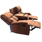 Living Reclinable 3 Cuerpos - Matheus Café 1 Sofá 3 Cuerpos + 2 Bergers