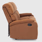 Living Reclinable 3 Cuerpos - Matheus Café 1 Sofá 3 Cuerpos + 2 Bergers