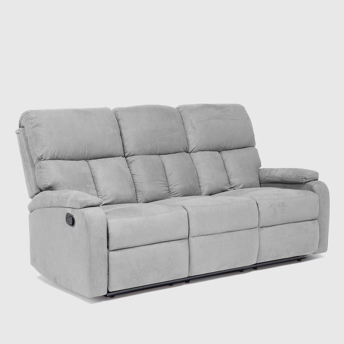 Sofá Gris 3 Cuerpos - Reclinable Moderno Matheus