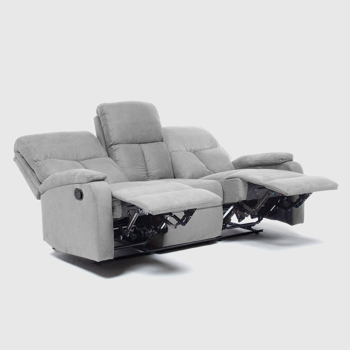 Sofá Gris 3 Cuerpos - Reclinable Moderno Matheus