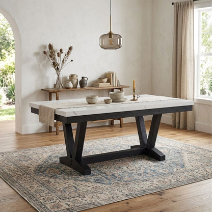 Mesa de Comedor Elegante Rodeus Rectangular
