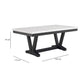 Juego de Comedor 6 Sillas Moderno Rodeus Mármol Blanco