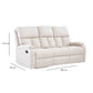 Living Reclinable 3 Cuerpos - Matheus Café 1 Sofá 3 Cuerpos + 2 Bergers