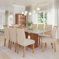 Juego de Comedor Elegante Madera Rectangular 8 Sillas Ariela