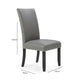 Sillas de Comedor Elegante Moon Gris Pack 2 Unidades