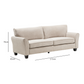 Sofá Beige 3 Cuerpos - Moderno Elegante New Charlotte