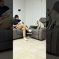 Living Reclinable Sofá 2 Cuerpos + 2 Bergers Reclinable Gris Verona