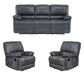 Living Reclinable 3 Cuerpos - Castle 1 Sofá 3 Cuerpos + 2 Bergers