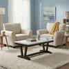 Living 2 Sillones Beige Moderno y Elegante New Charlotte + Mesa De Centro Moderna