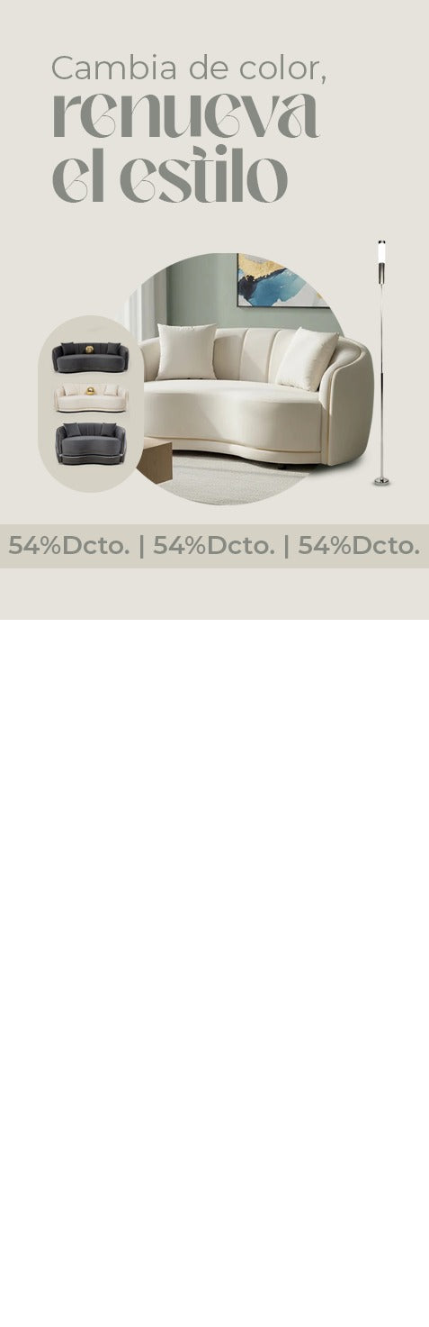 sofá curvo daniel chile