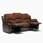 Sofá 3 Cuerpos Reclinable - Moderno Thompson Pu + Microfibra