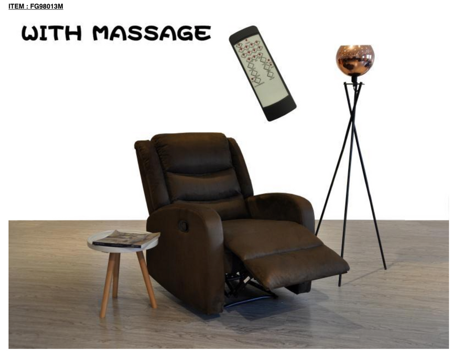Berger Masajeador Reclinable Café con Control Remoto